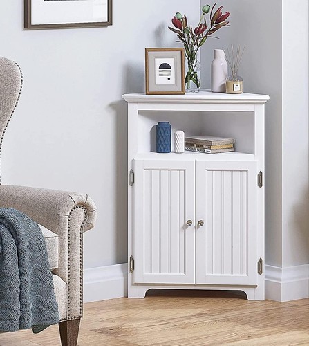 Corner bathroom cabinet with - corner,