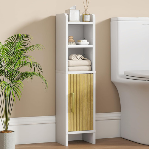 Slim white corner - white, bathroom