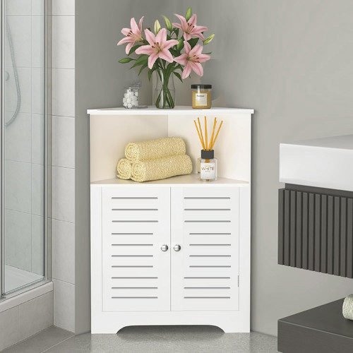 Bathroom corner storage - bathroom,