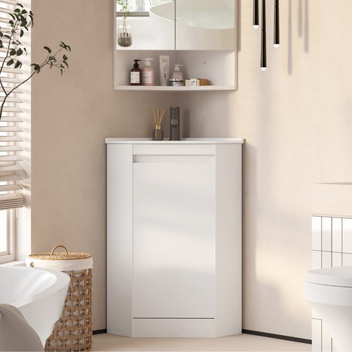 Corner bathroom vanity sink - corner,