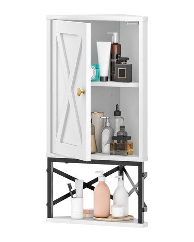 Bathroom wall cabinet corner - bathroom, cabinet,