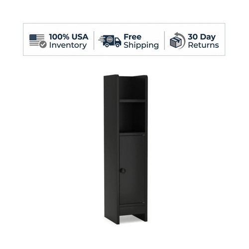 Slim bathroom floor cabinet - floor,