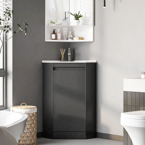 Corner bathroom vanity sink - vanity,