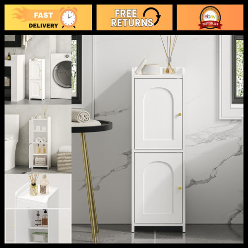 Small corner bathroom - bathroom, storage