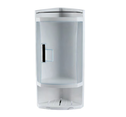 Tier white corner shower - tier,