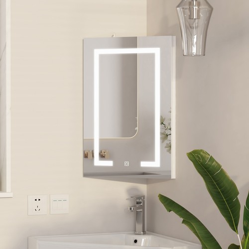 Corner medicine cabinet with - corner,
