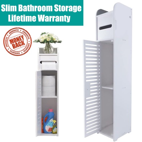 White bathroom cabinet - white, corner